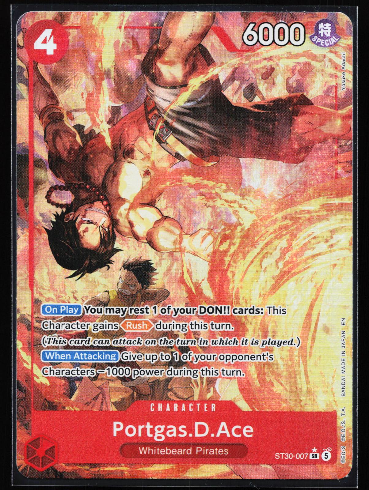 Starter Deck EX: Luffy & Ace ST30-007 Portgas.D.Ace (007) (Parallel) Super Rare