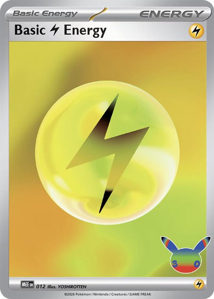 30th Celebration - 012 Basic Lightning Energy (Holofoil)