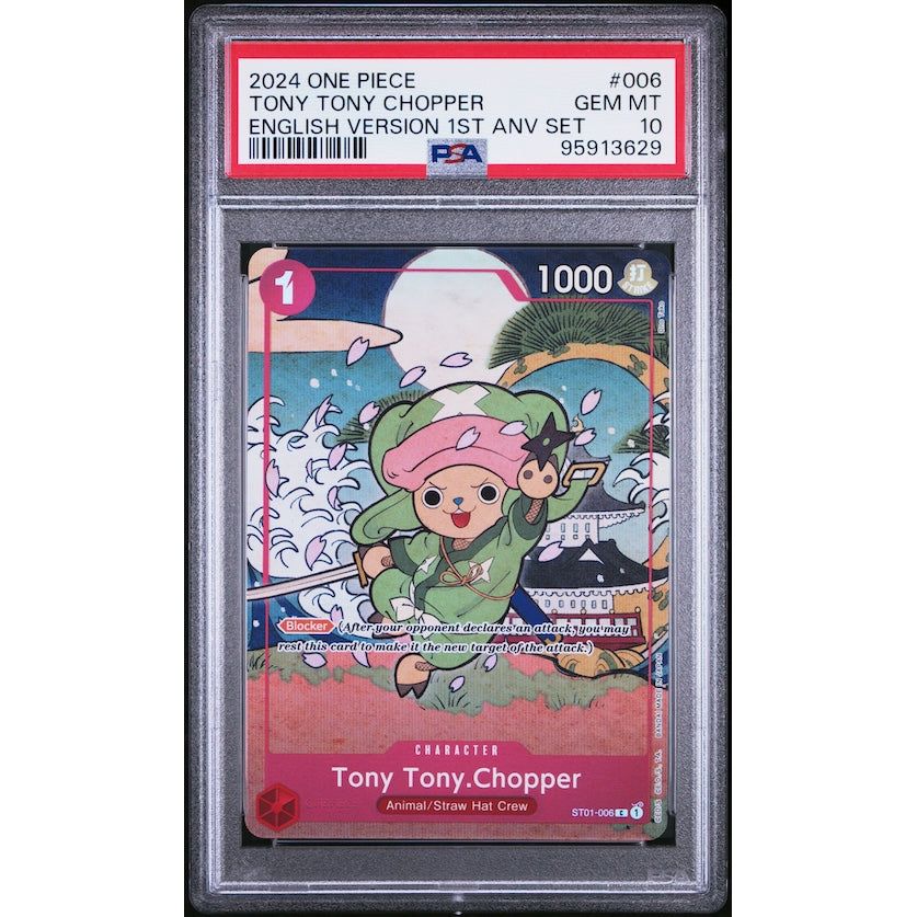 2024 One Piece English Version 1st Anniversary Set #006 Tony Tony Chopper PSA 10