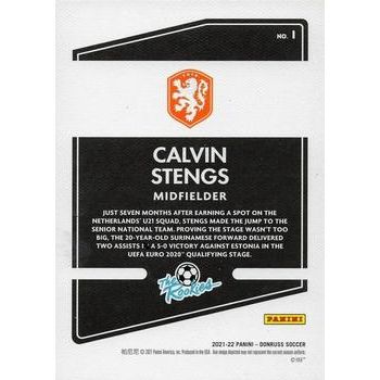 2021-22 Donruss #1 Calvin Stengs The Rookies