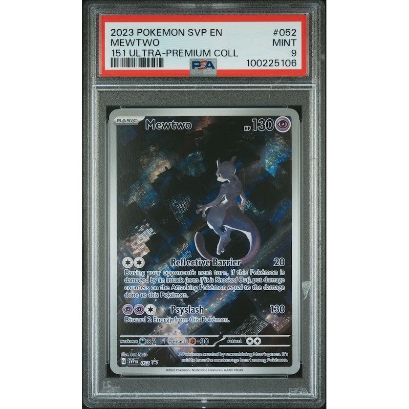 2023 Pokemon Svp En-Sv 151 Ultra-Premium Collection Black Star Promo #052 Mewtwo PSA 9