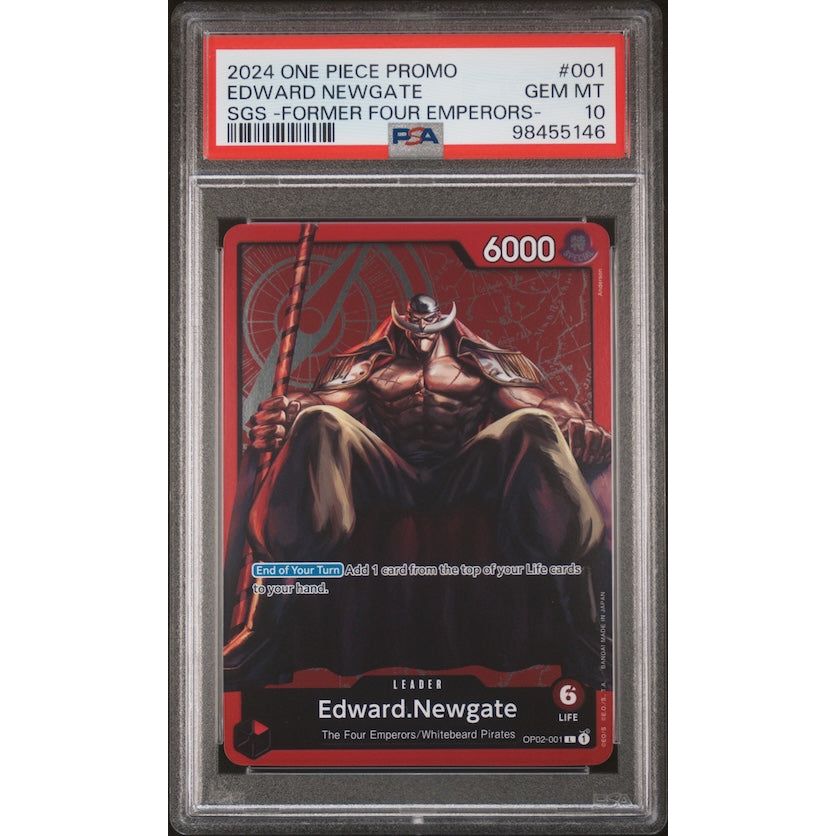 2024 One Piece Promos #001 Edward Newgate Sgs -Former Four Emperors- PSA 10