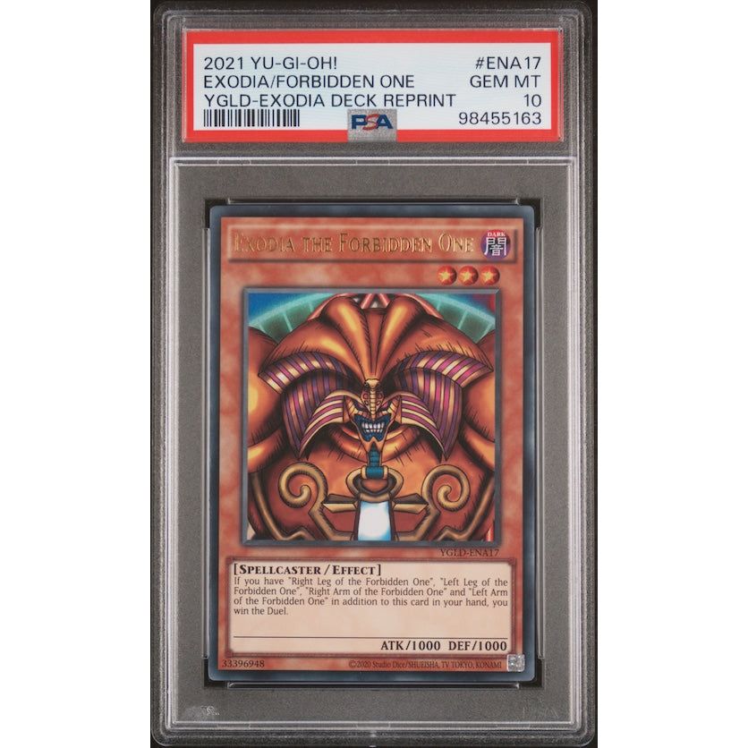 2021 Yu-Gi-Oh! Yugi's Legendary Deck: Exodia Deck Reprint #ENA17 Exodia/Forbidden One Ygld-Exodia Deck Reprint PSA 10