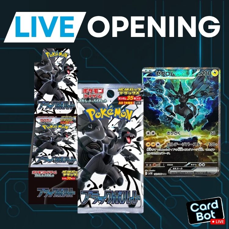 LIVE OPENING - Pokémon TCG Black Bolt DELUXE (Japanese)