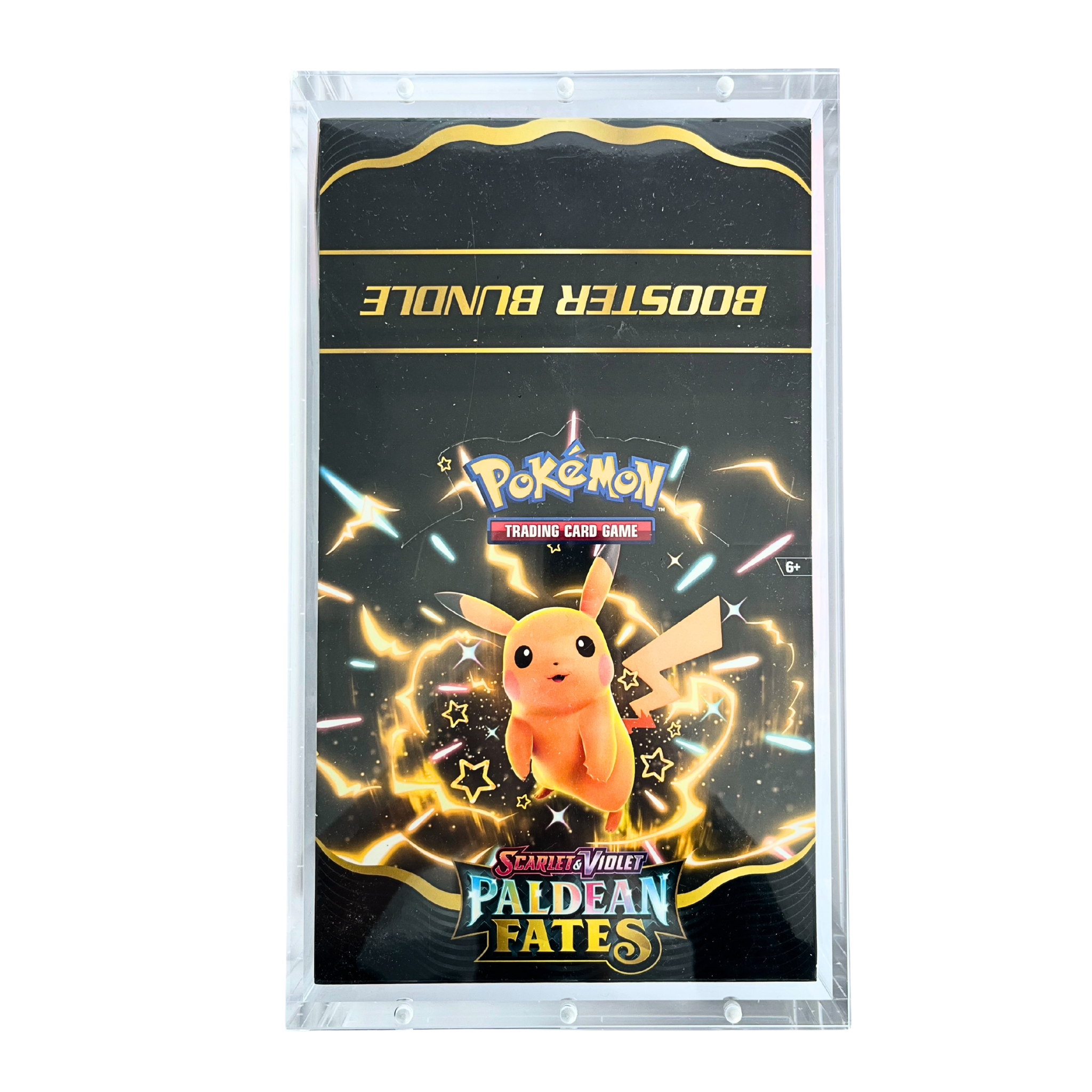 Pokémon TCG Paldean Fates Booster Bundle Display with Acrylic Case