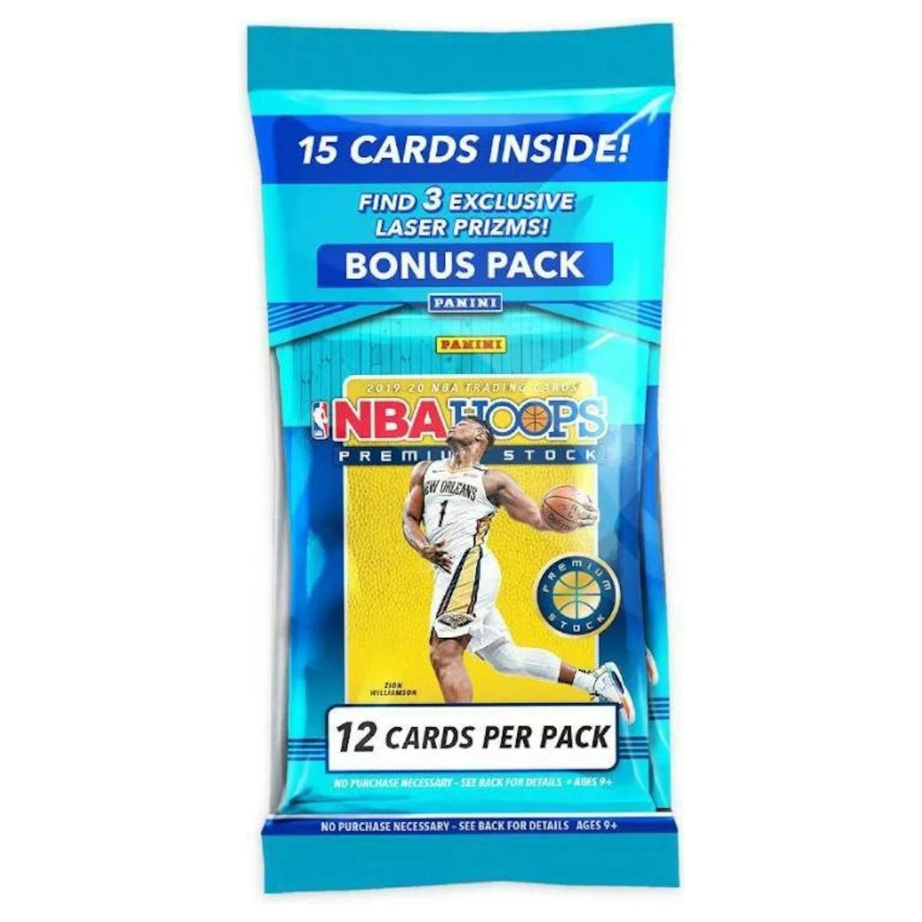 2019-20 Panini NBA Hoops Premium Stock Basketball 15-Card Multi Pack