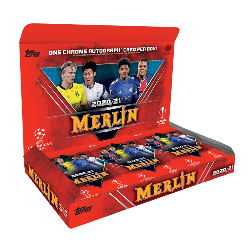 2020-21 Topps Merlin Chrome UEFA Champions League Soccer Hobby Box