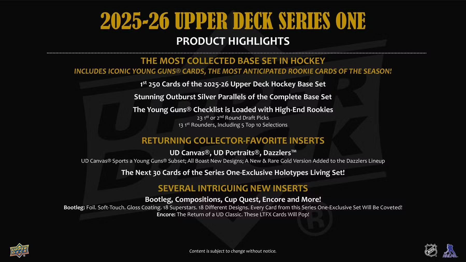 2025-26 Upper Deck Series 1 Hockey 4-Pack Blaster Box
