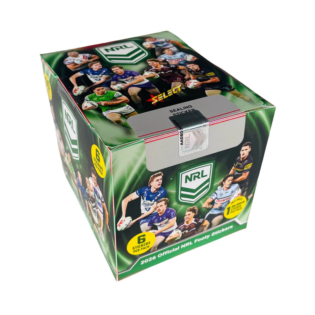 2026 Official NRL Footy Stickers Box (50 Packs)