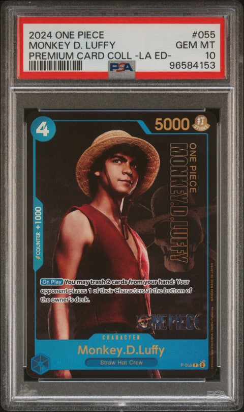2024 One Piece Premium Card Collection -Live Action Edition- #055 Monkey D. Luffy PSA 10