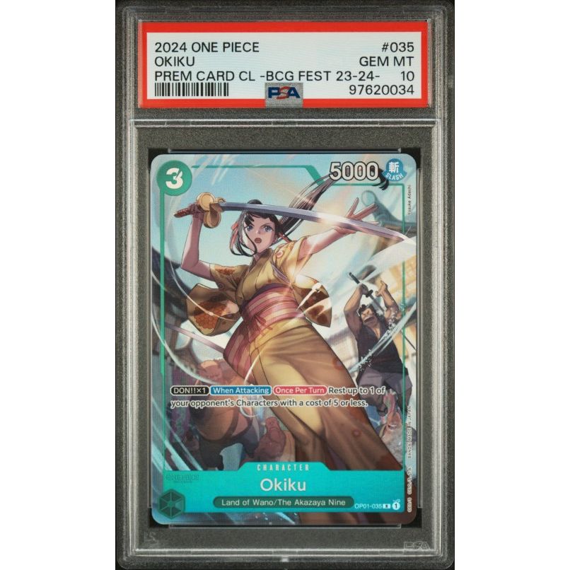 2024 One Piece Premium Card Collection -Bandai Card Games Fest 23-24 Edition- #035 Okiku PSA 10