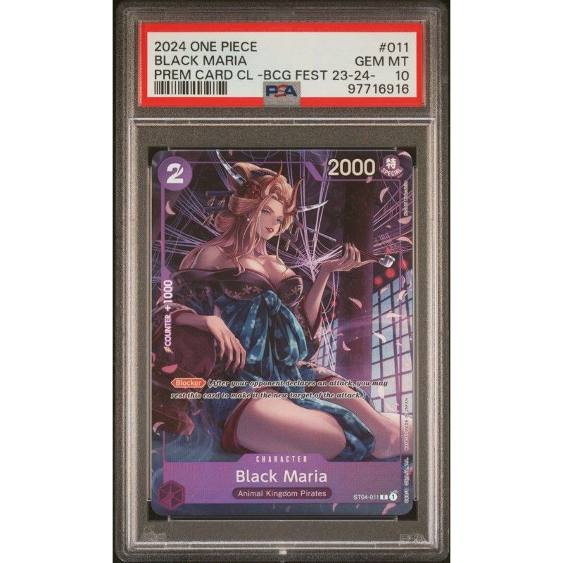 2024 One Piece Premium Card Collection -Bandai Card Games Fest 23-24 Edition- #011 Black Maria PSA 10