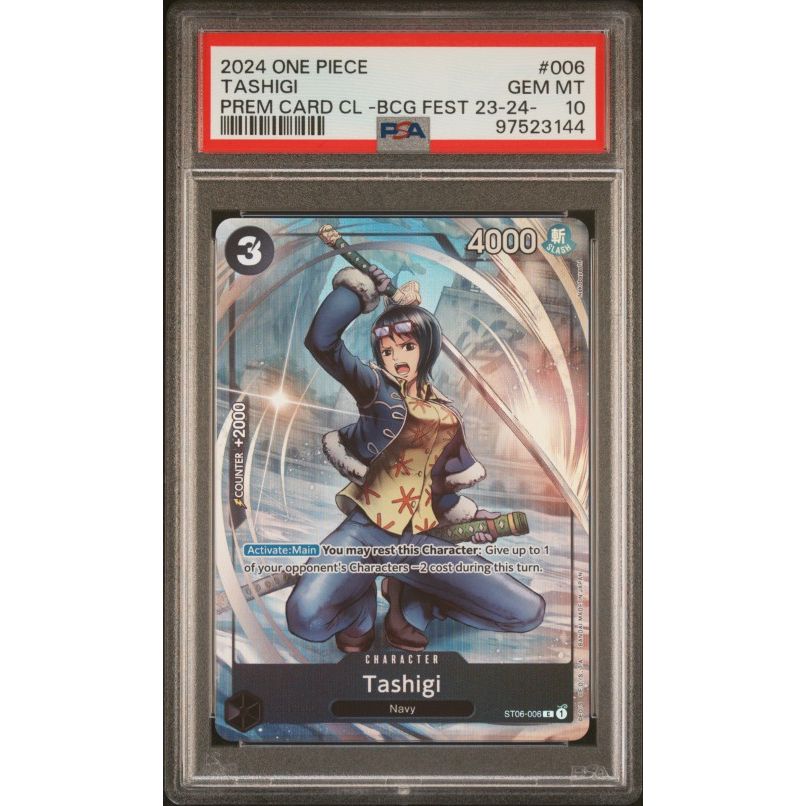 2024 One Piece Premium Card Collection -Bandai Card Games Fest 23-24 Edition- #006 Tashigi PSA 10