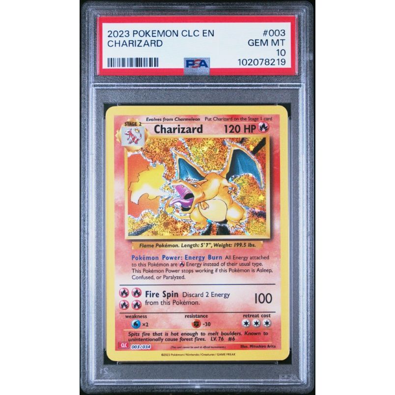 2023 Pokemon Clc-Trading Card Game Classic Charizard & Ho-Oh Ex Deck #003 Charizard PSA 10