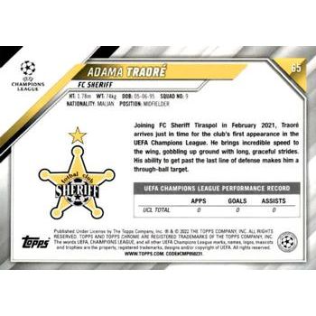 2021-22 Topps Chrome UEFA Champions League #65 Adama Traoré