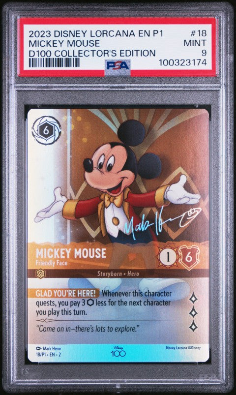 lorcana ミッキーマウス gencon 2023 プロモ 2023 Disney Lorcana En P1-Promo #18 Mickey Mouse D100