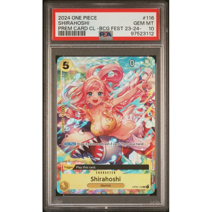 2024 One Piece Premium Card Collection -Bandai Card Games Fest 23-24 Edition- #116 Shirahoshi PSA 10