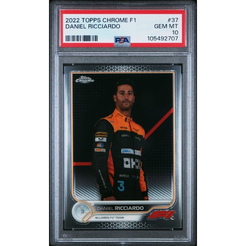 2022 Topps Chrome Formula 1 #37 Daniel Ricciardo PSA 10