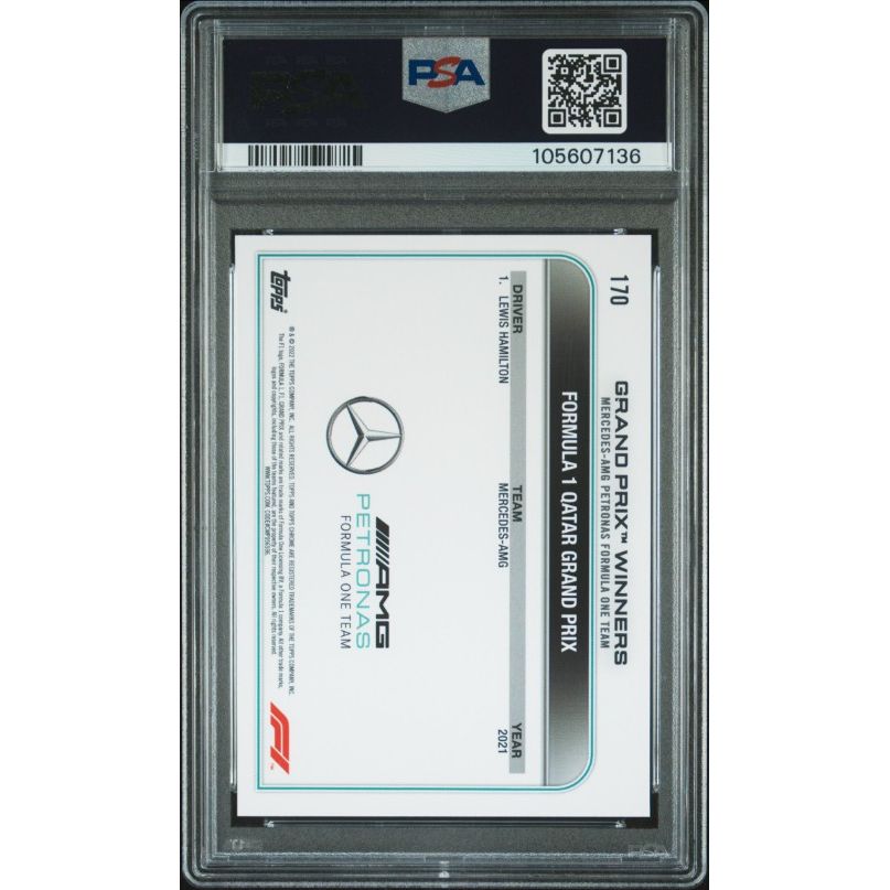 2022 Topps Chrome Formula 1 #170 Lewis Hamilton PSA 9