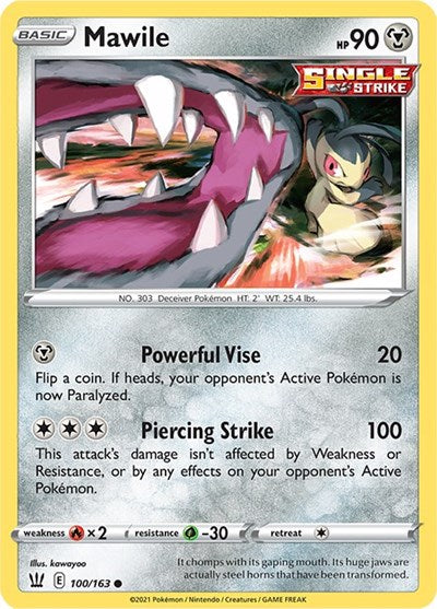 Sword & Shield Battle Styles - 100/163 Mawile Common