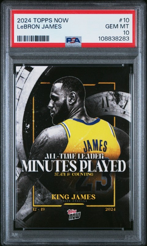 2024 Topps Now #10 Lebron James PSA 10