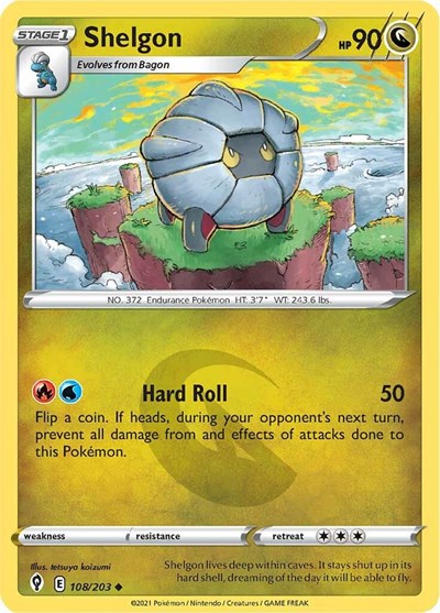 Sword & Shield Evolving Skies - 108/203 Shelgon Uncommon
