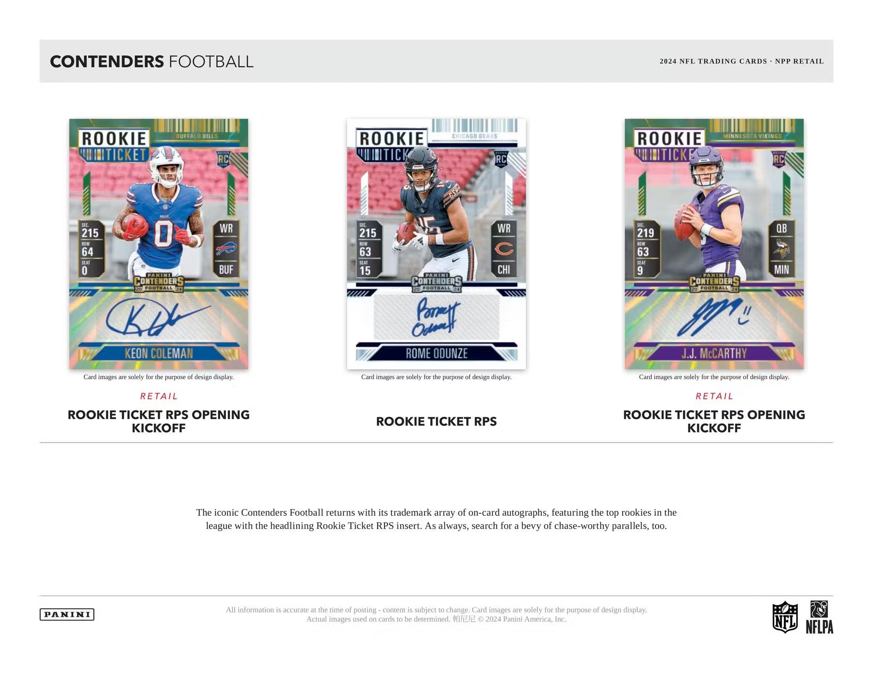 2024 Panini NFL Contenders Football Blaster Box