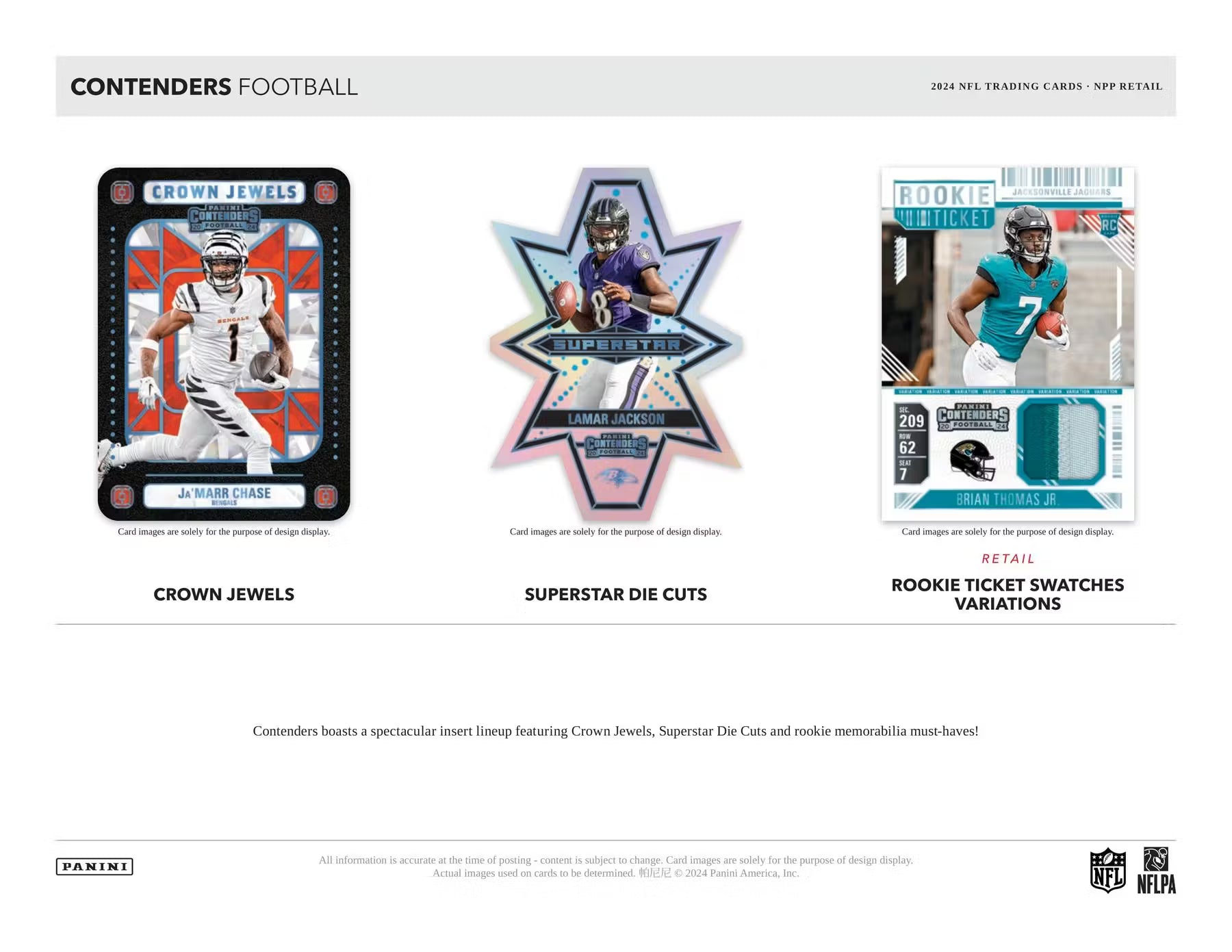 2024 Panini NFL Contenders Football Blaster Box