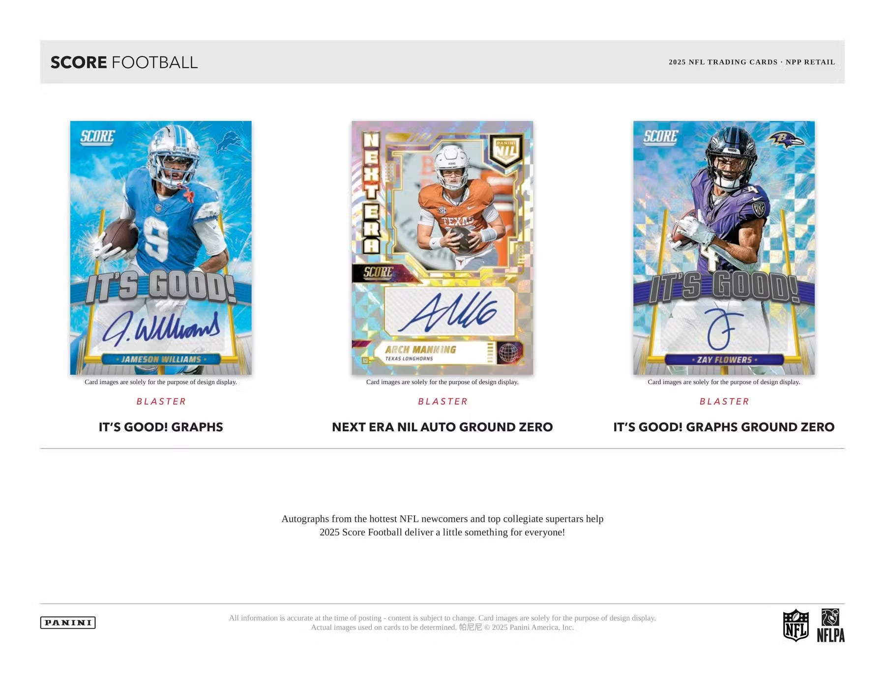 2025 Panini NFL Score Football Retail Box