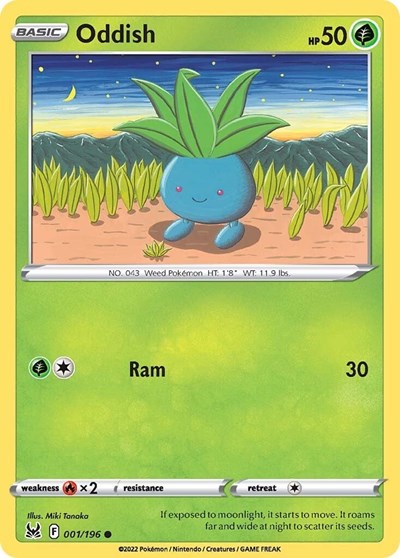 Sword & Shield Lost Origin - 001/196 Oddish Common