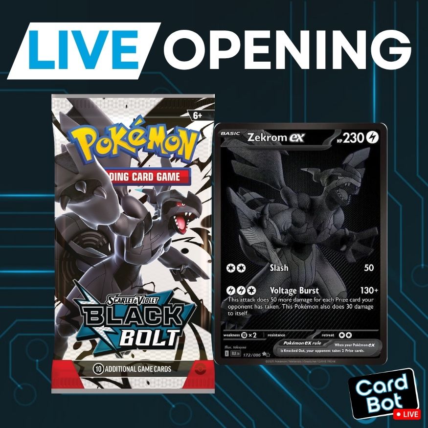 LIVE OPENING - Pokémon TCG Black Bolt Booster Pack
