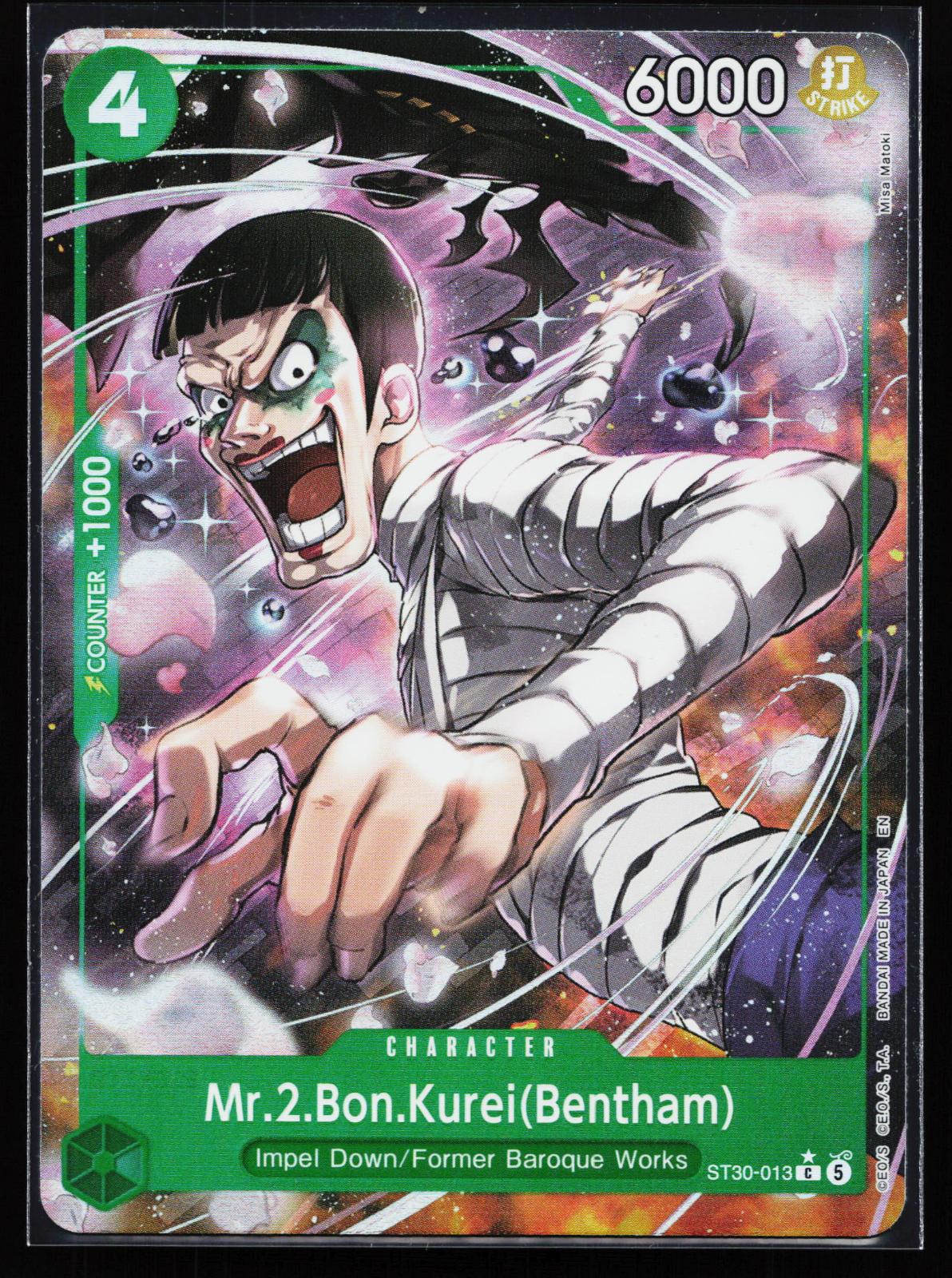 Starter Deck EX: Luffy & Ace ST30-013 Mr.2.Bon.Kurei(Bentham) (Full Art) Common