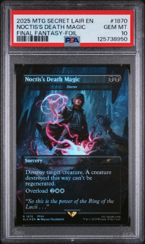 mtg final fantasy secret lair release date 2025 Magic The Gathering Secret Lair Drop #1870 Noctis'S Death Magic F