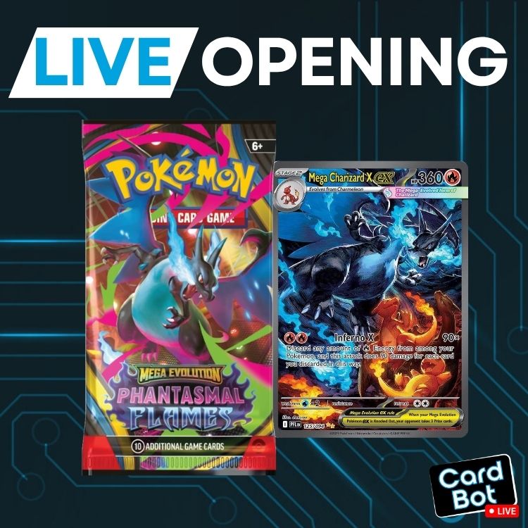 LIVE OPENING - Pokémon TCG Phantasmal Flames Booster Pack - LIMIT 12