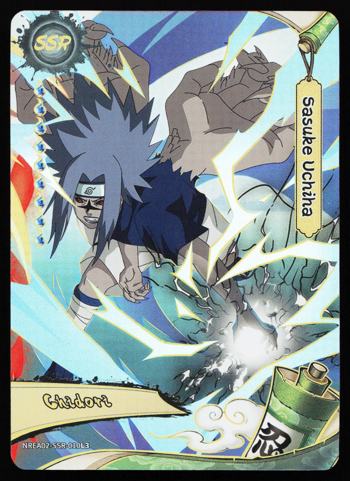 Naruto Kayou Earth Scrolls Series 2 Sasuke Uchiha NREA02-SSR-010L3 Super Secret Rare