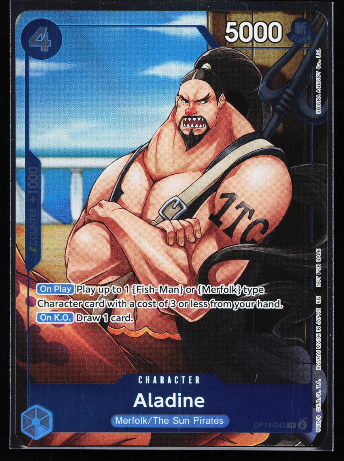 The Azure Sea's Seven OP14-043 Aladine (Dash Pack) Rare
