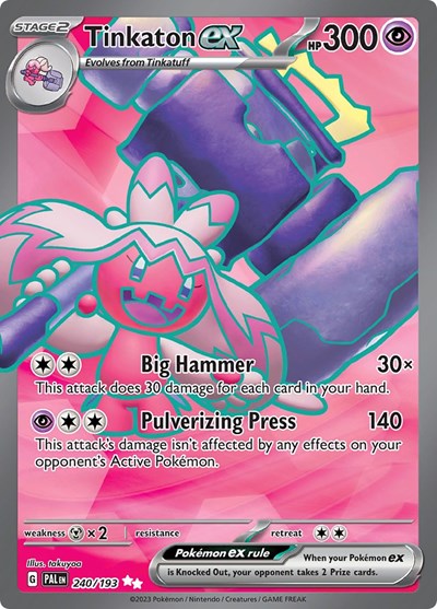 Scarlet & Violet Paldea Evolved - 240/193 Tinkaton ex Ultra Rare