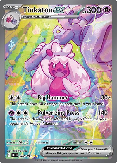 Scarlet & Violet Paldea Evolved - 262/193 Tinkaton ex Special Illustration Rare