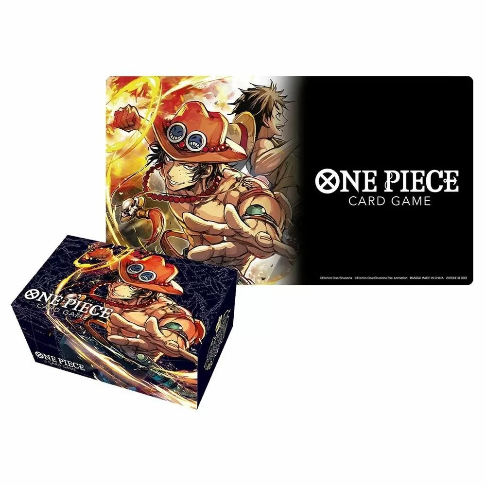 One Piece Card Game - Playmat and Storage Box Set - Portegas.D.Ace