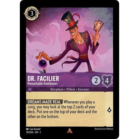 Lorcana - The First Chapter - 039/204 Dr. Facilier - Remarkable Gentleman Rare