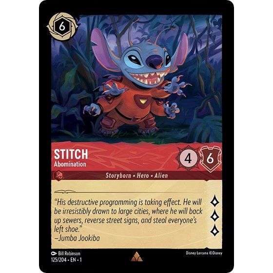 Lorcana - The First Chapter - 125/204 Stitch - Abomination Rare