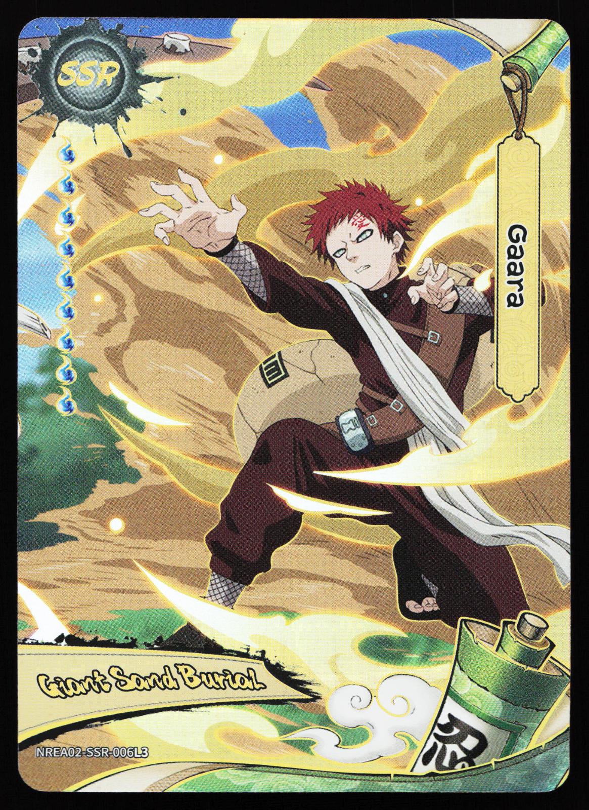 Naruto Kayou Earth Scrolls Series 2 Gaara NREA02-SSR-006L3 Super Secret Rare