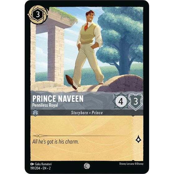 Lorcana - Rise of the Floodborn - 191/204 Prince Naveen - Penniless Royal Common