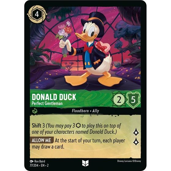 Lorcana - Rise of the Floodborn - 077/204 Donald Duck - Perfect Gentleman Uncommon