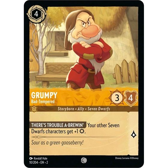 Lorcana - Rise of the Floodborn - 010/204 Grumpy - Bad-Tempered Common