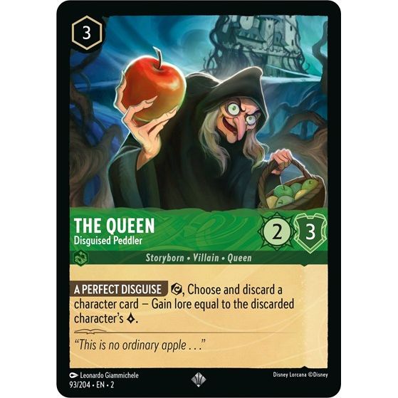 Lorcana - Rise of the Floodborn - 093/204 The Queen - Disguised Peddler Super Rare