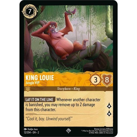 Lorcana - Rise of the Floodborn - 012/204 King Louie - Jungle VIP Super Rare