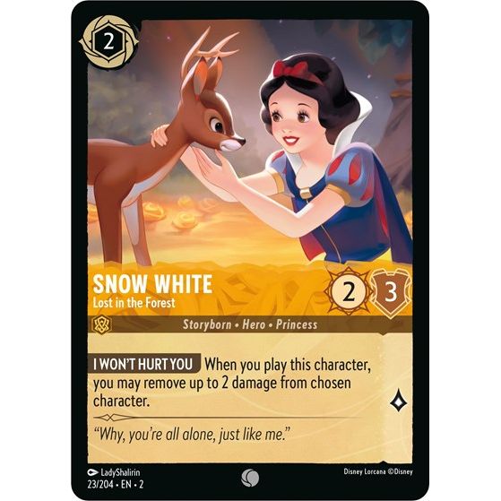 Lorcana - Rise of the Floodborn - 023/204 Snow White - Lost in the Forest Common