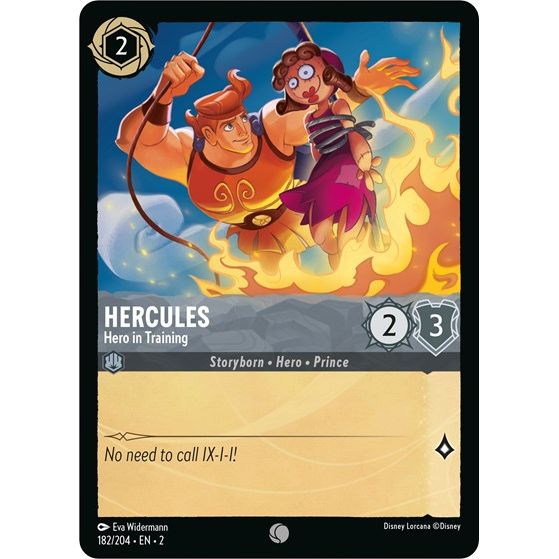 Lorcana - Rise of the Floodborn - 182/204 Hercules - Hero in Training Common