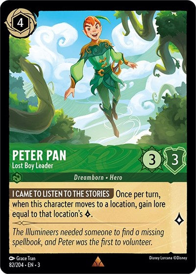 Lorcana - Into The Inklands - 082/204 Peter Pan - Lost Boy Leader Rare